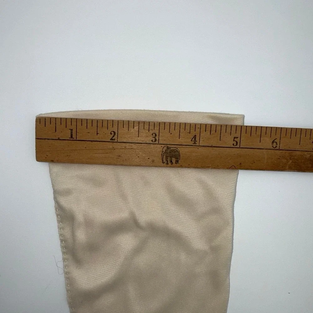 Vintage Van Raalte Ivory Cotton‎ Jersey Dress Gloves Mid Forearm 1950s 13